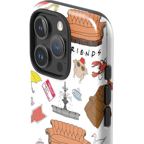 Warner Bros Classic FRIENDS Icons iPhone 16 Pro Impact Case